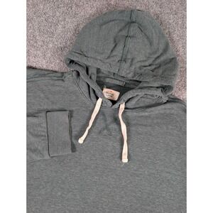 Marine Layer Double Knit Hoodie Mens Large Heather Green Soft Casual Supima